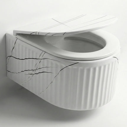 Vas WC Suspendat Rimless – Marble Alb Mat