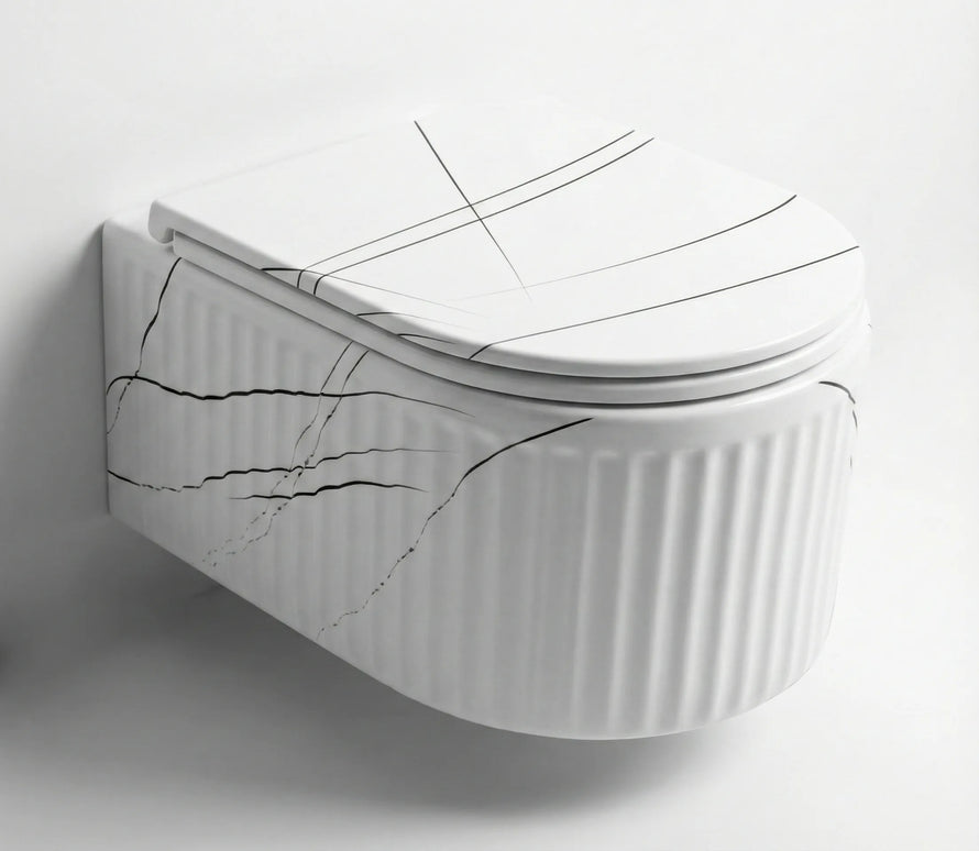Vas WC Suspendat Rimless – Marble Alb Mat