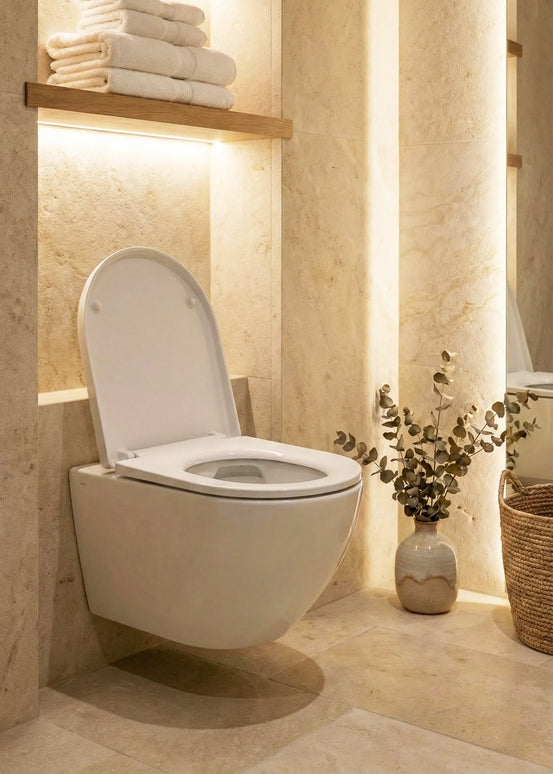 Vas WC Suspendat Rimless - White Glossy