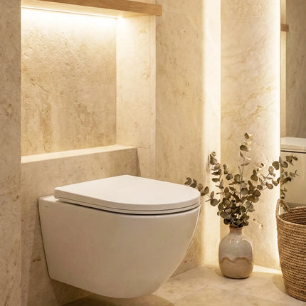 Vas WC Suspendat Rimless - White Glossy