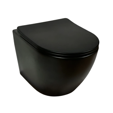 Vas WC Suspendat Rimless - Black Matte