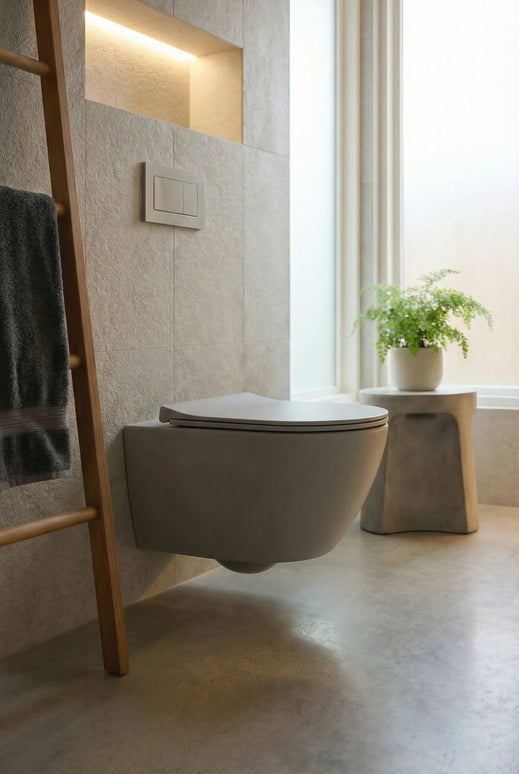 Vas WC Suspendat Rimless – Light Grey Matt