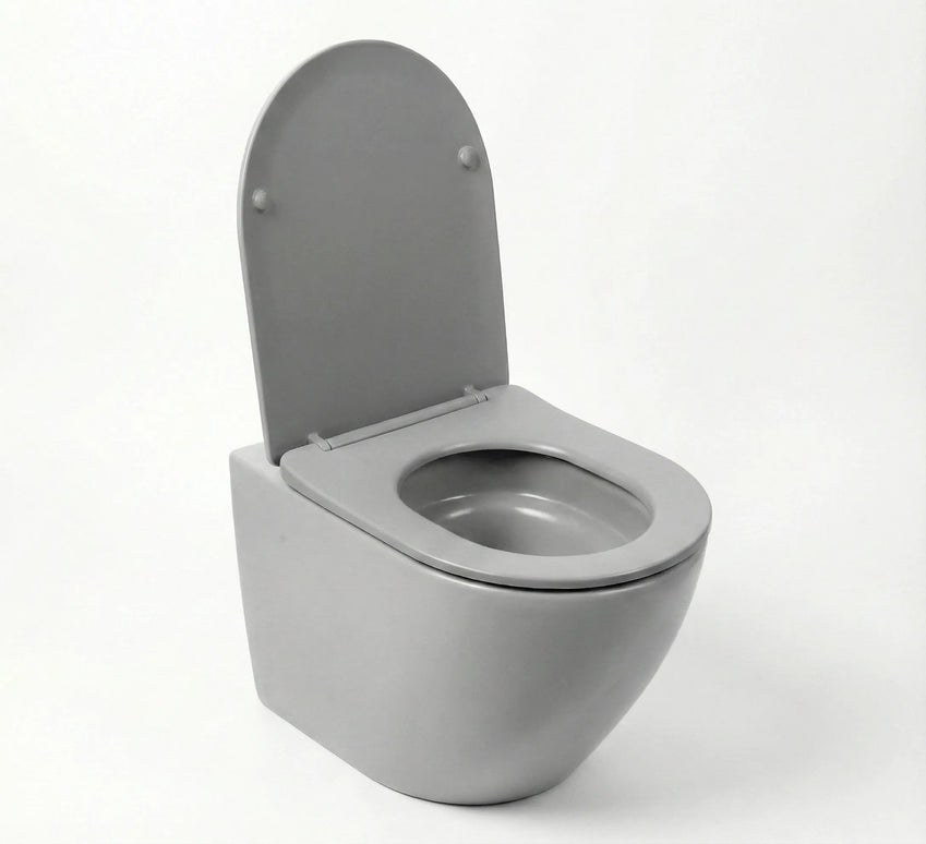 Vas WC Suspendat Rimless – Light Grey Matt