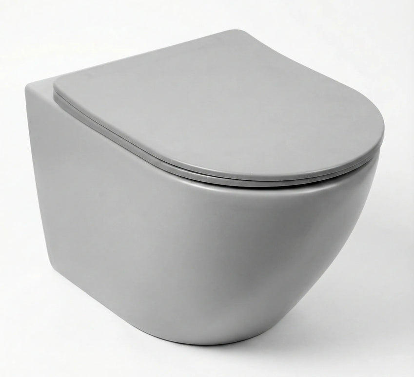 Vas WC Suspendat Rimless – Light Grey Matt