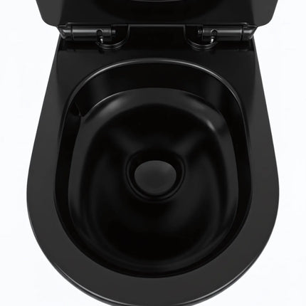 Vas WC Suspendat Rimless-Black Glossy