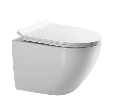 Vas WC Suspendat Rimless - White Glossy