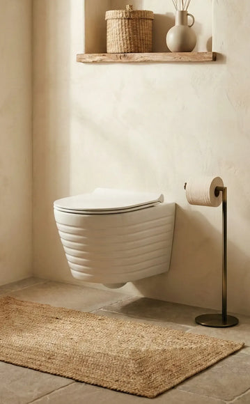 Vas WC Suspendat Rimless – Alb Lucios Striat