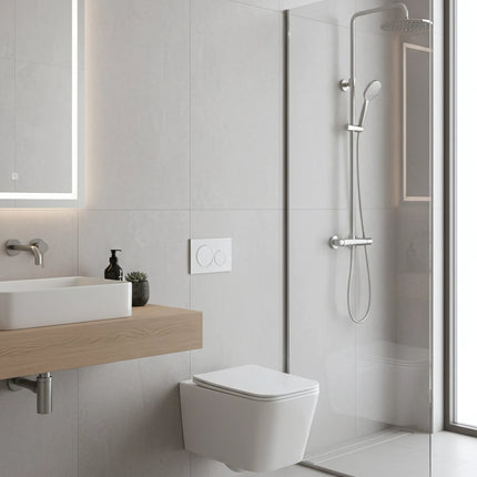 Vas WC Suspendat Rimless - Elegant White