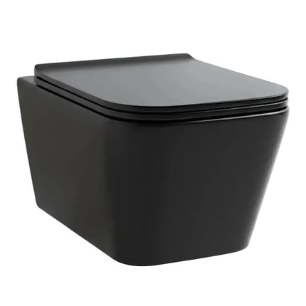 Vas Wc Suspendat Prisma - Black Mat, Rimless