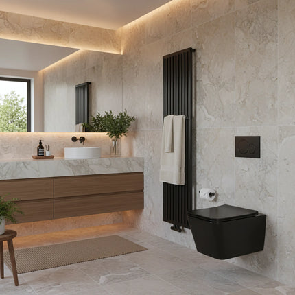 Vas Wc suspendat Prisma - Black Mat, Rimless