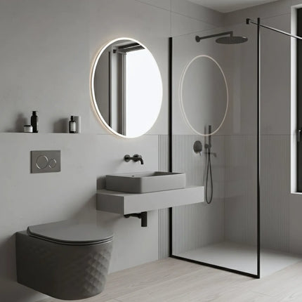 Vas WC Premium, Rimless - Grey Matt 3D