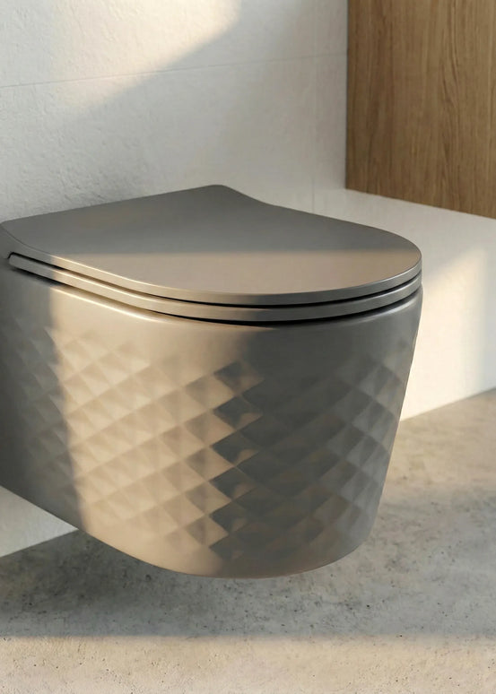 Vas WC Premium Rimless – Grey Matt Diamond 3D