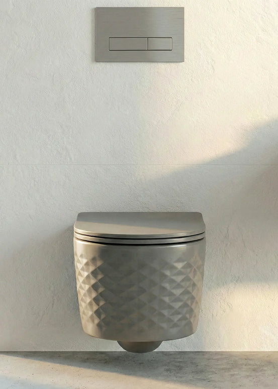 Vas WC Premium Rimless – Grey Matt Diamond 3D