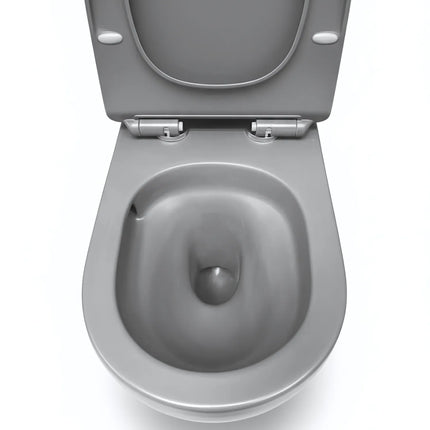 Vas WC Premium, Rimless - Grey Matt 3D
