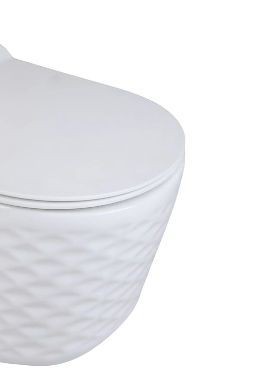 Vas WC Modern Alb Lucios  3D
