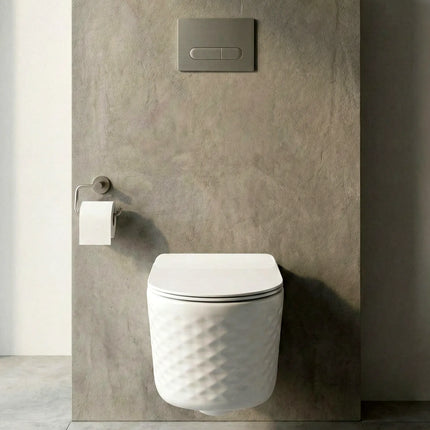 Vas WC Modern Rimless  –  Alb Lucios Diamond 3D