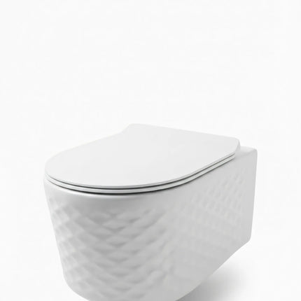 Vas WC Modern Rimless - Alb Lucios 3D