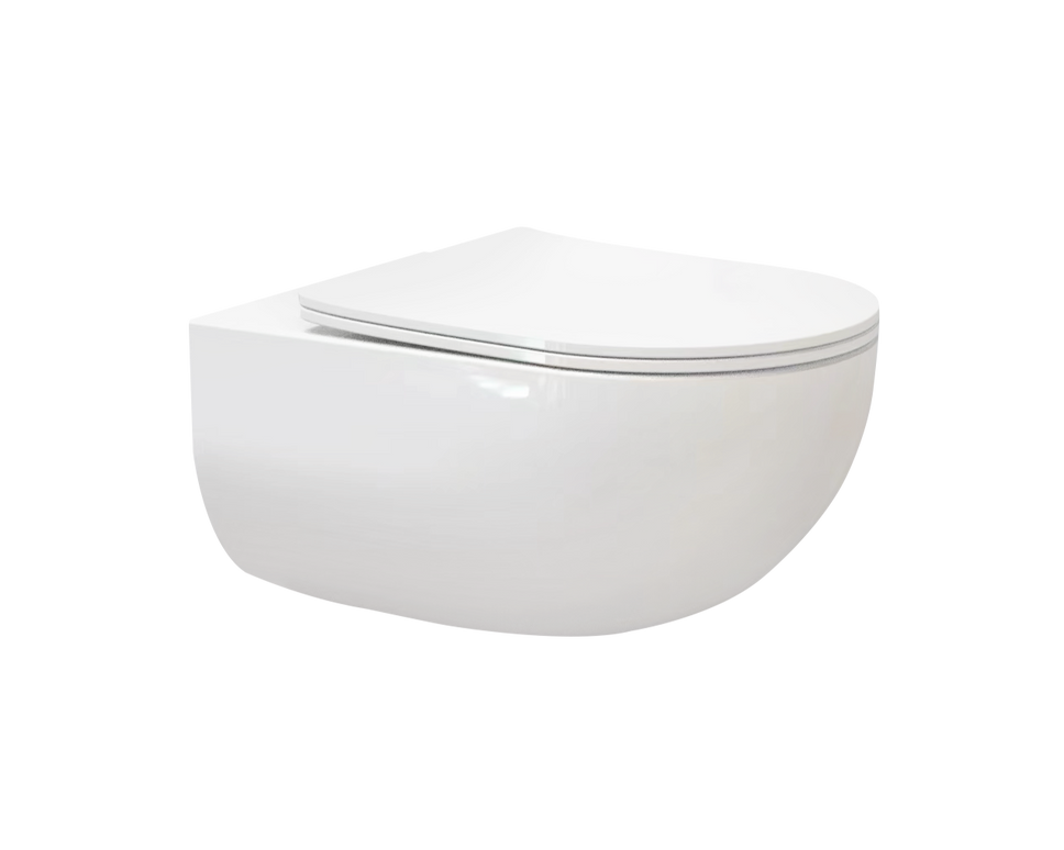 Vas WC Suspendat Rimless W08-S – Alb Lucios