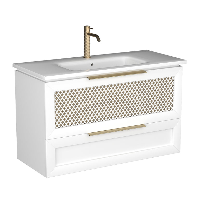 Mobilier de baie suspendat Chic, White