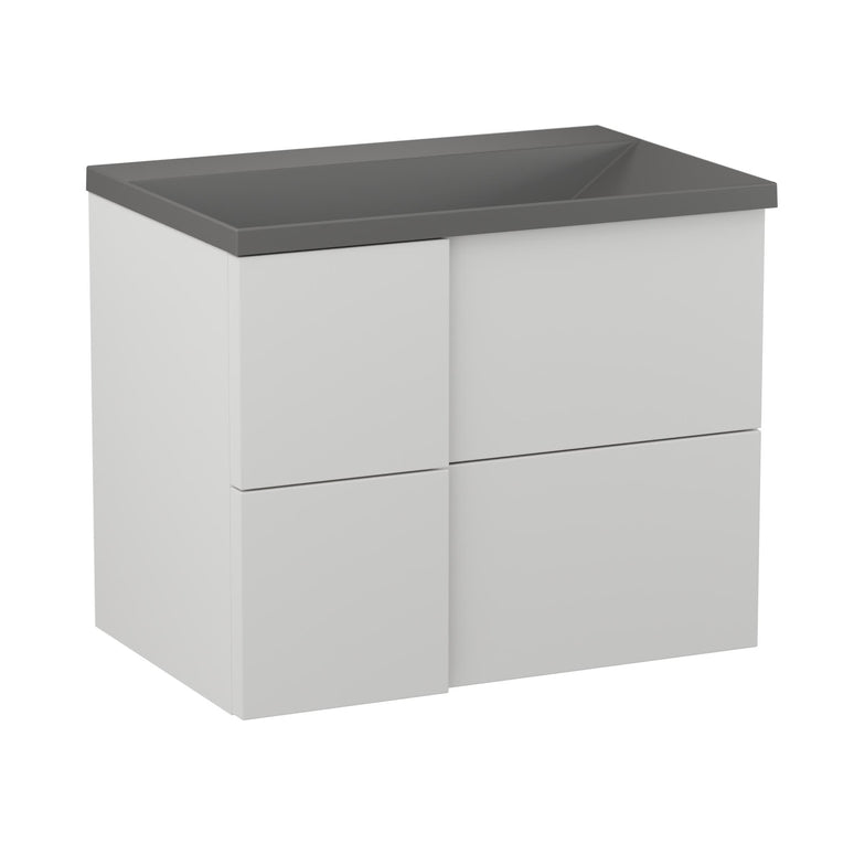 Mobilier de baie suspendat Edge 70 , White Grey