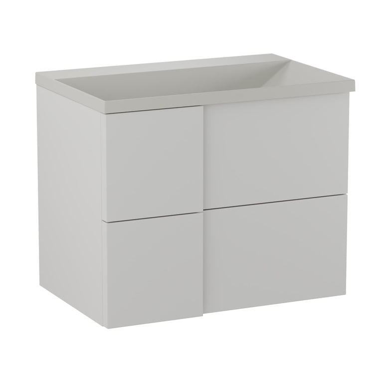 Mobilier de baie suspendat Edge 70 , White Grey