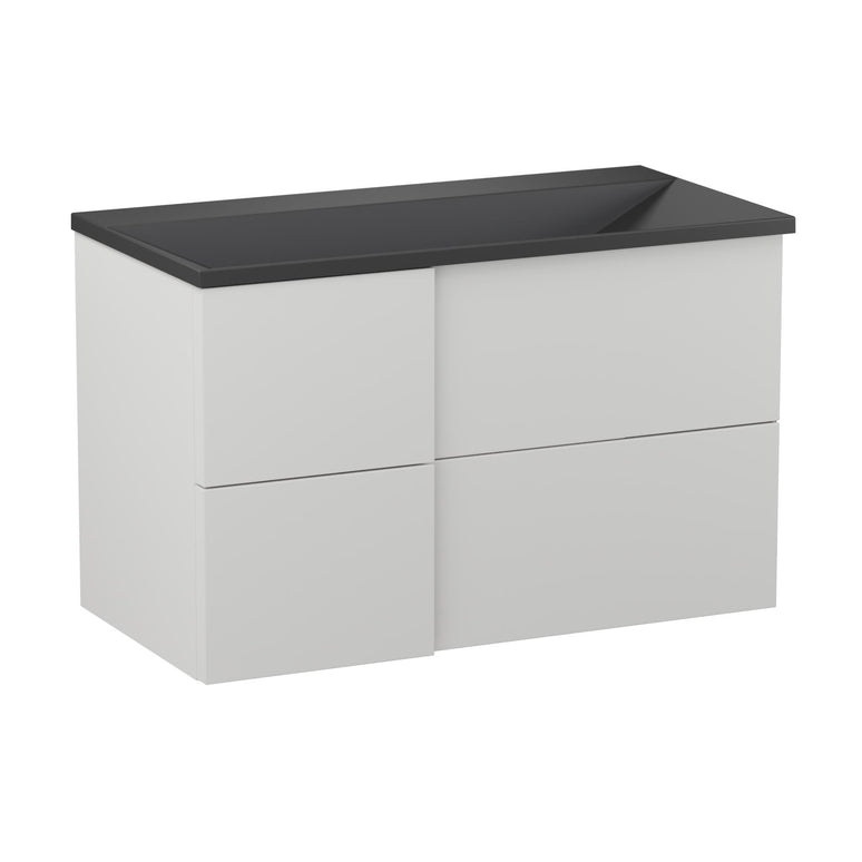 Mobilier de baie suspendat Edge 90 , White Grey