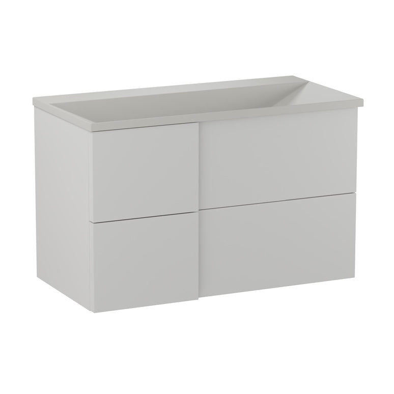 Mobilier de baie suspendat Edge 90 , White Grey