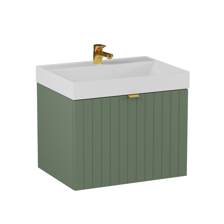 Mobilier de baie suspendat Harmo, Grey Green