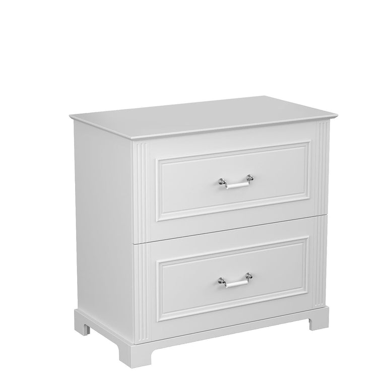 Mobilier de baie pe pardoseală cu blat, Oxford, Old White