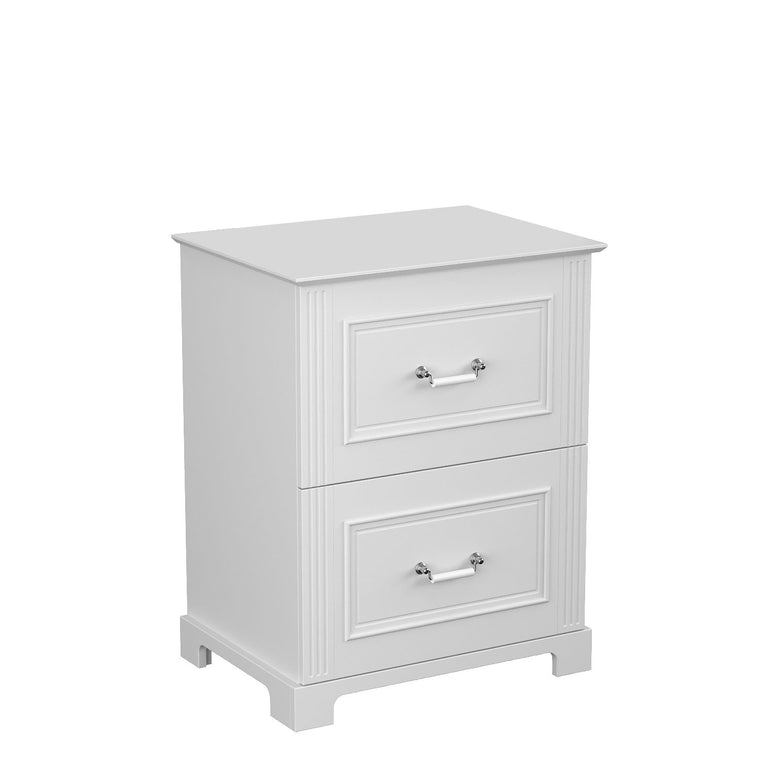 Mobilier de baie pe pardoseală cu blat, Oxford, Old White