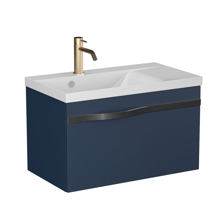 Mobilier de baie suspendat Vog, Navy Blue