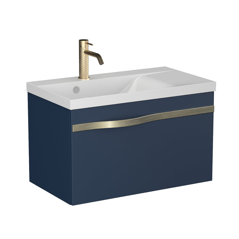 Mobilier de baie suspendat Vog, Navy Blue