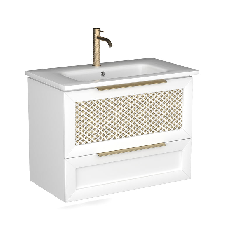 Mobilier de baie suspendat Chic, White