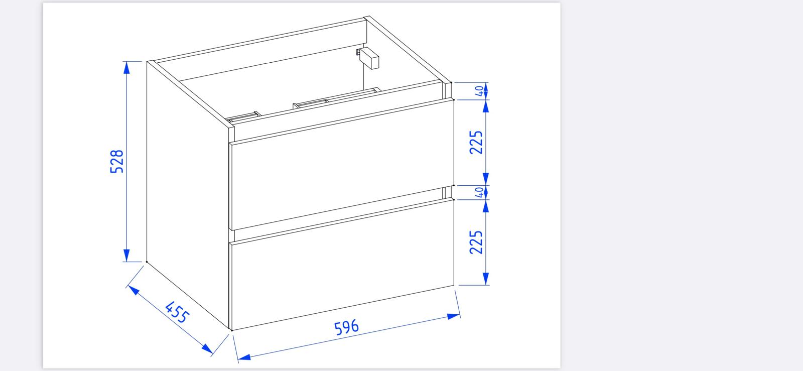 Mobilier de baie suspendat cu blat Arco, Graphite