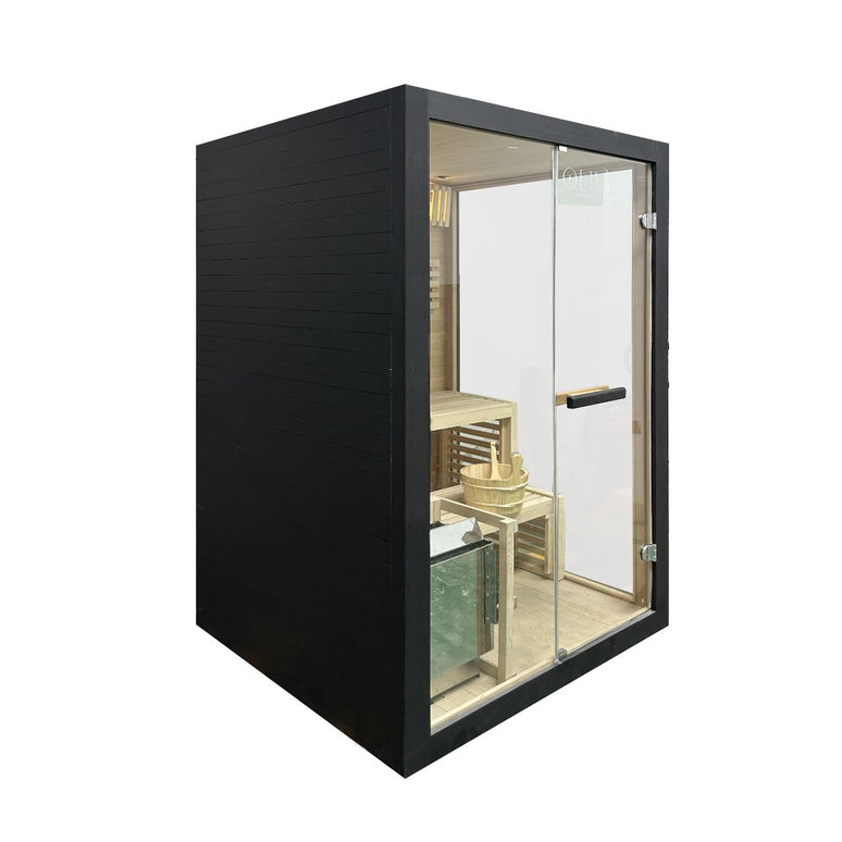 Saună finlandeză din lemn Hemlock pentru 2-3 persoane – Premium Home Spa