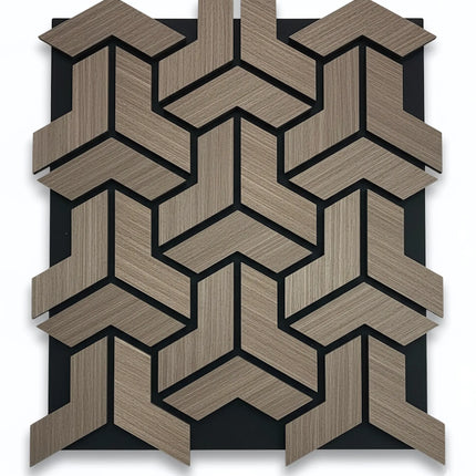 Panou riflaj decorativ Black Walnut  XYPT-01 – nuc închis