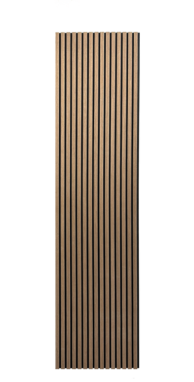 Panou Riflaj Decorativ - MDF Walnut 001 – 2700x605x18 mm,  Nuc elegant