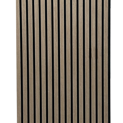 Panou riflaj MDF Black Walnut – 2700x605x18mm, finisaj nuc negru premium
