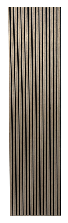 Panou riflaj MDF Black Walnut – 2700x605x18mm, finisaj nuc negru premium