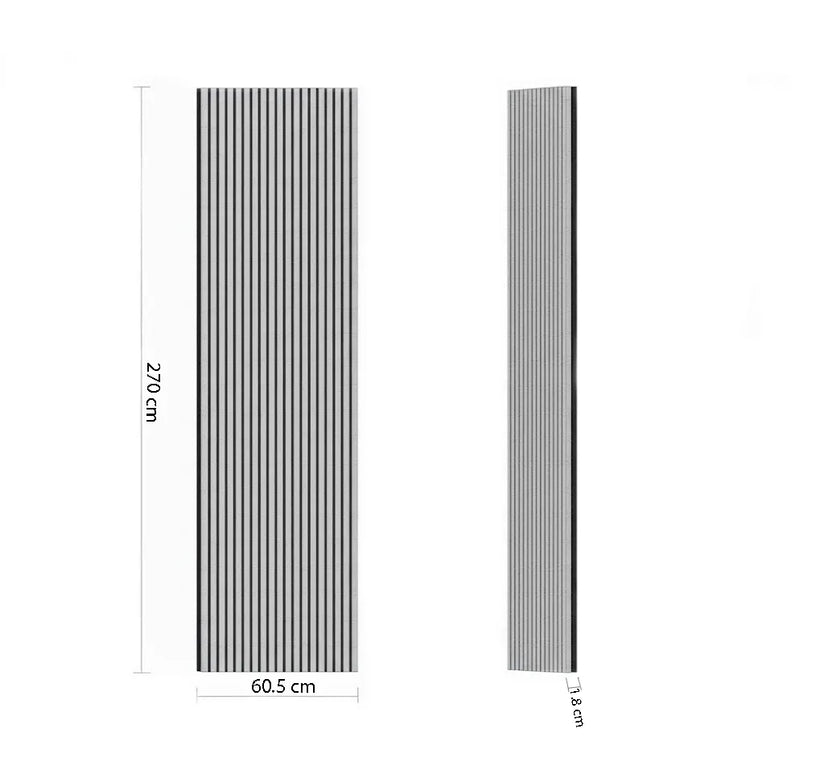 Panou riflaj Parallel Line ZH1V2509 – nuc închis cu fundal negru