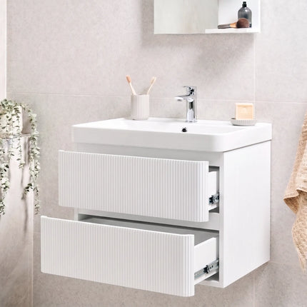 Mobilier de baie suspendat Accent Lux alb