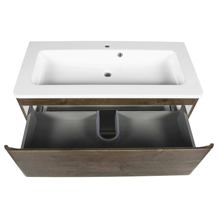 Mobilier de baie pe pardoseală Accent castan