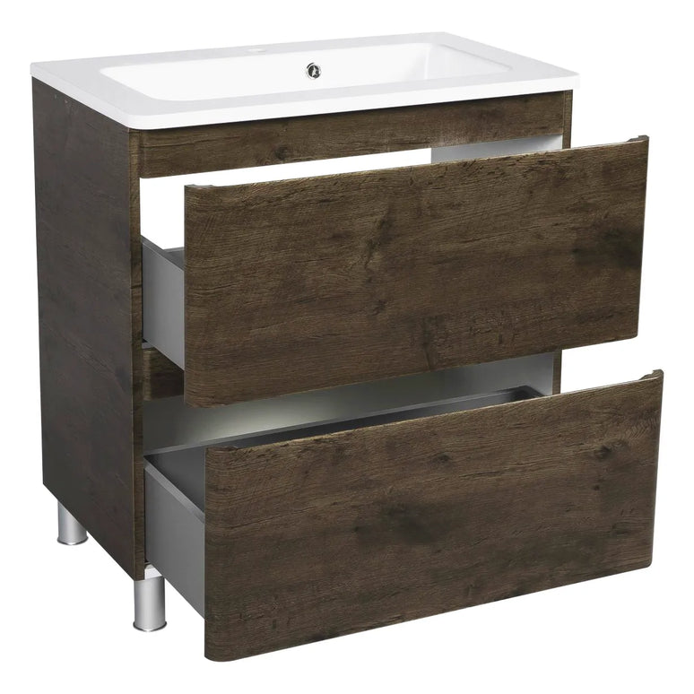 Mobilier de baie pe pardoseală Accent castan