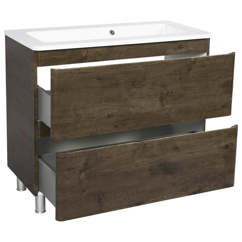 Mobilier de baie pe pardoseală Accent castan