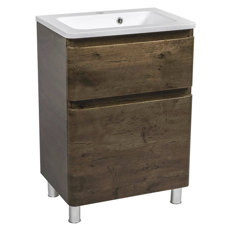 Mobilier de baie pe pardoseală Accent castan