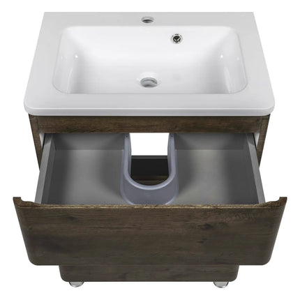 Mobilier de baie pe pardoseală Accent castan