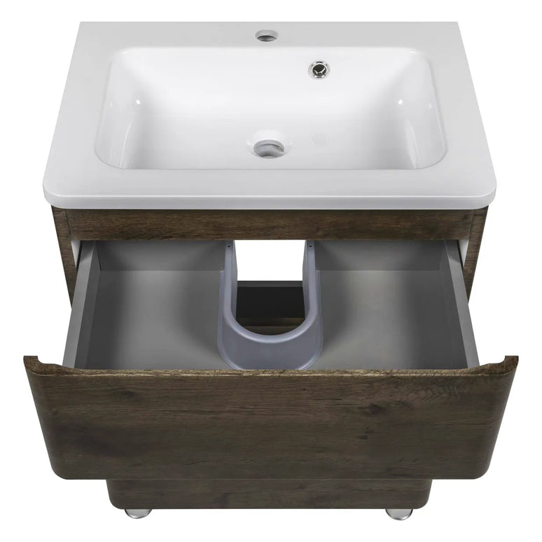 Mobilier de baie pe pardoseală Accent castan