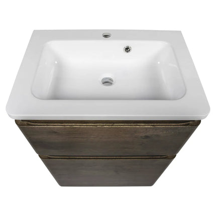 Mobilier de baie pe pardoseală Accent castan
