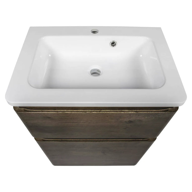 Mobilier de baie pe pardoseală Accent castan