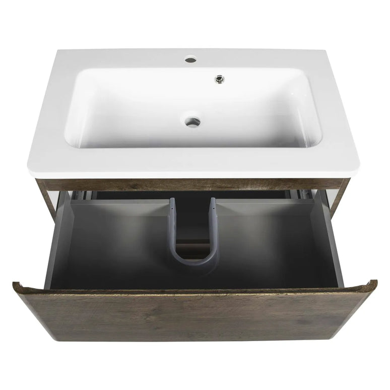 Mobilier de baie pe pardoseală Accent castan